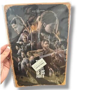 ❣️5 FOR $25 ❣️ NEW Last Of Us Part 2 Video Game Metal Wall Decor 8”X12”